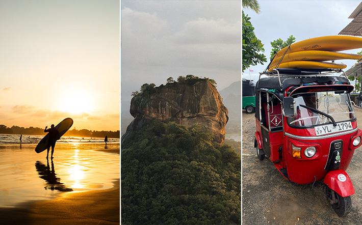 Backpacker adventure route through Sri Lanka